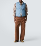Moncler Heceta denim down vest