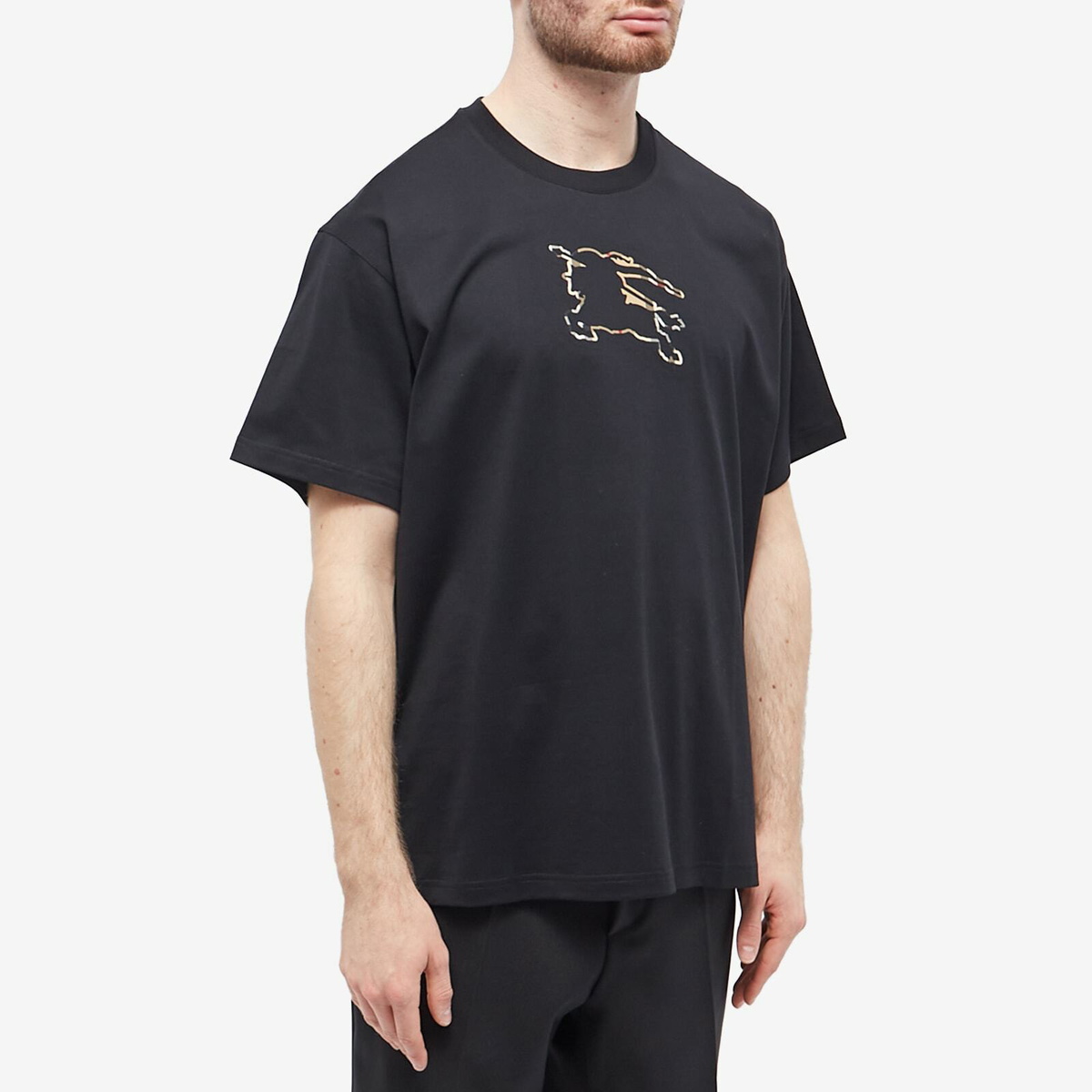 Burberry Men's Padbury EKD Logo T-Shirt in Black Burberry