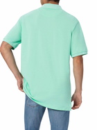 MC2 Saint Barth Man Water Green Cotton Piquet Polo Shirt Beverly Hills