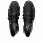 Valentino Men's Stud V Logo Loafer in Black
