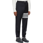 Thom Browne Navy 4-Bar Track Trousers