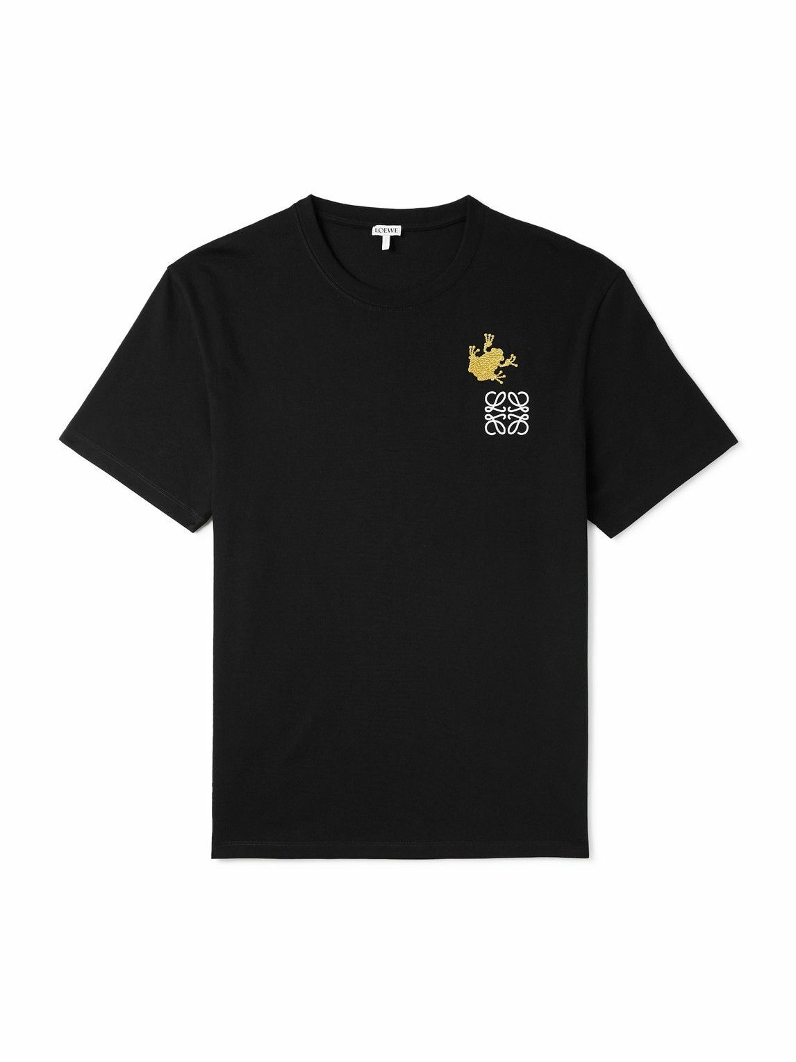 LOEWE　HERBARIUM ANAGRAM T-SHIRT LOEWE Herbarium Anagram T-shirt Black/Multicolor Men's - US