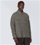Berluti Herringbone cashmere-blend overshirt