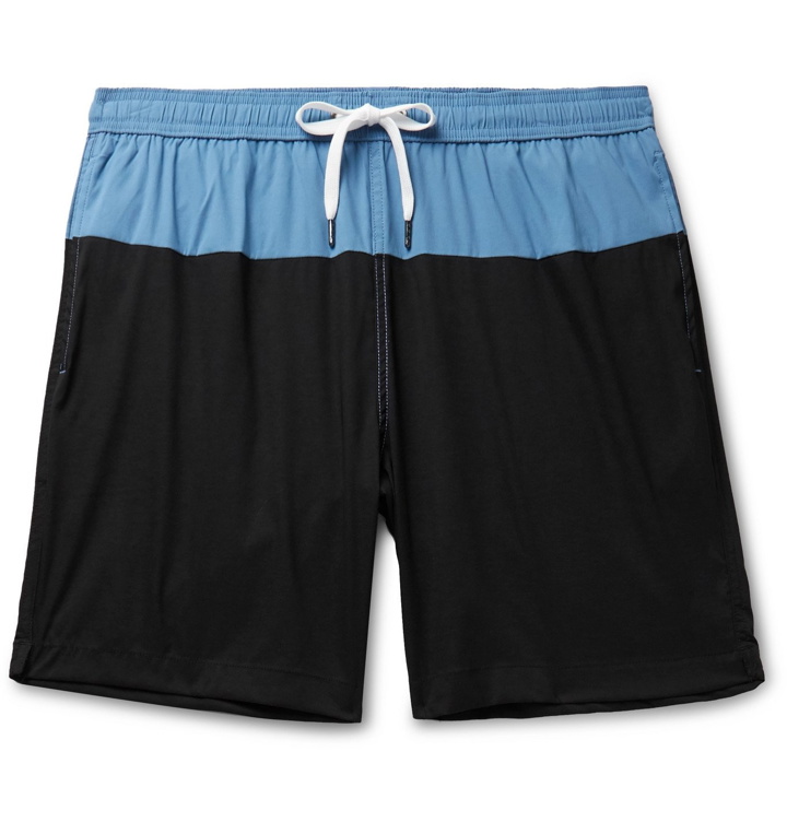 Photo: Onia - Charles Short-Length Colour-Block Swim Shorts - Black