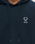Arte Antwerp Hearts Leaves Arte Logo Chest Hoodie Blue - Mens - Hoodies