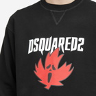 Dsquared2 Men's Horror Maple Leaf Sweatshirt in Black