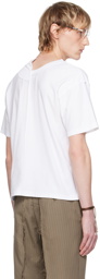 HODAKOVA White Asymmetric Split T-Shirt