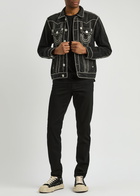 True Religion Jimmy Panelled Denim Jacket Black