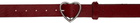 Martine Rose Red Heart Belt