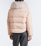 Yves Salomon Doudoune shearling-trimmed down jacket
