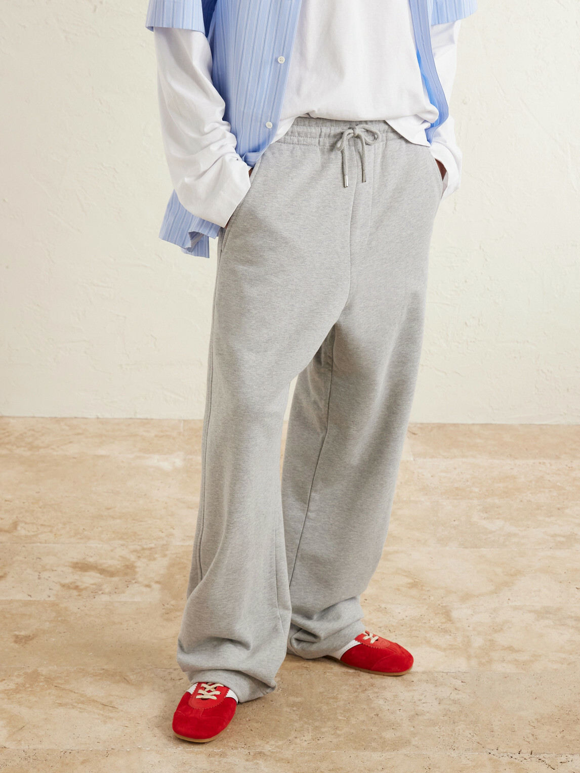Dries Van Noten - Straight-Leg Cotton-Jersey Sweatpants - Gray