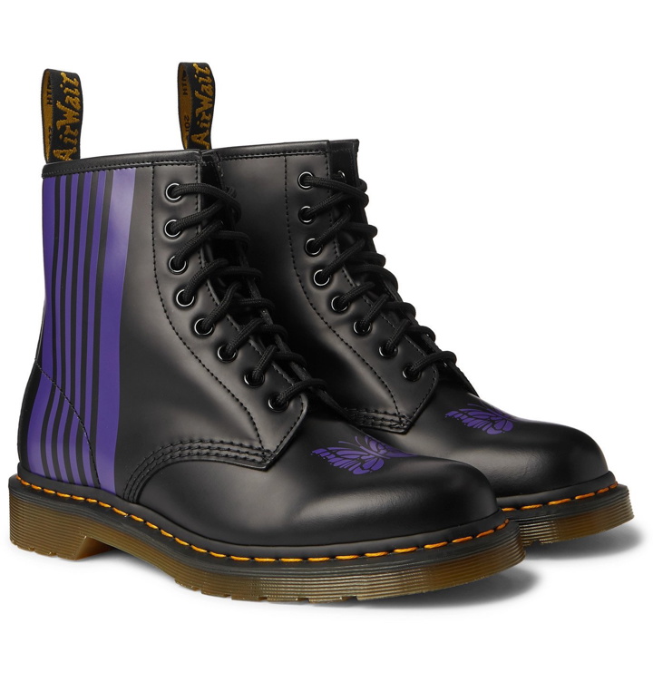 Photo: Dr. Martens - Needles 1460 Printed Leather Boots - Black