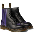 Dr. Martens - Needles 1460 Printed Leather Boots - Black