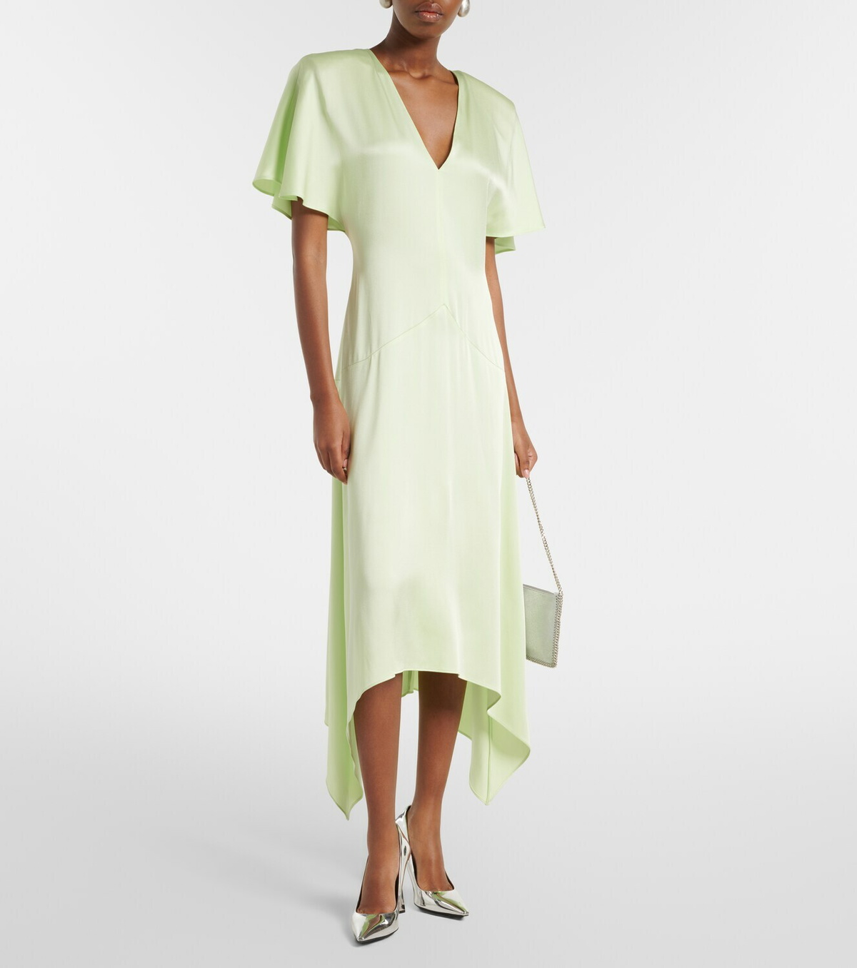 Stella McCartney Envers satin midi dress