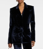 Galvan Sculpted velvet blazer