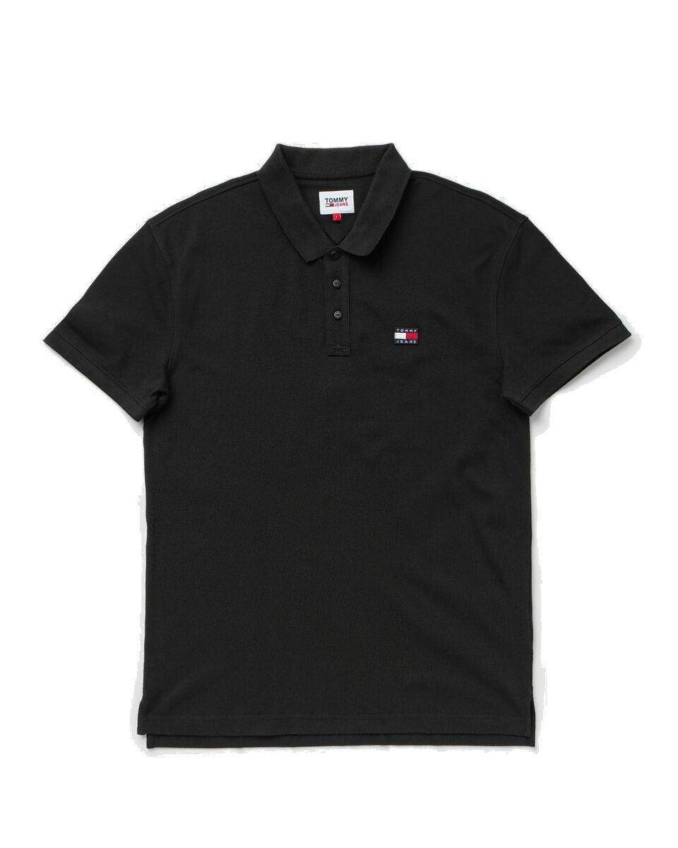 Photo: Tommy Jeans Classic Xs Badge Polo Black - Mens - Polos