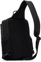 BOSS Black Faux-Leather Backpack