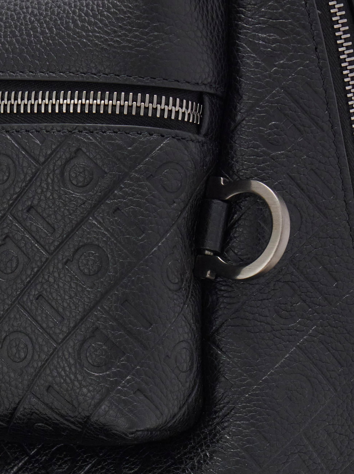 Ferragamo Mens Ferragamo Monogram backpack in Black