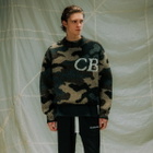 END. x Cole Buxton Cb Logo Knit Sweatshirt in Camo