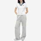 Nike Women's NSW Yoon Polo Top in White/Armory Navy