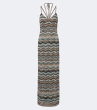 Missoni ZigZag lamé maxi dress