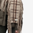 Holzweiler Women's Tassel Scarf in Brown Check 