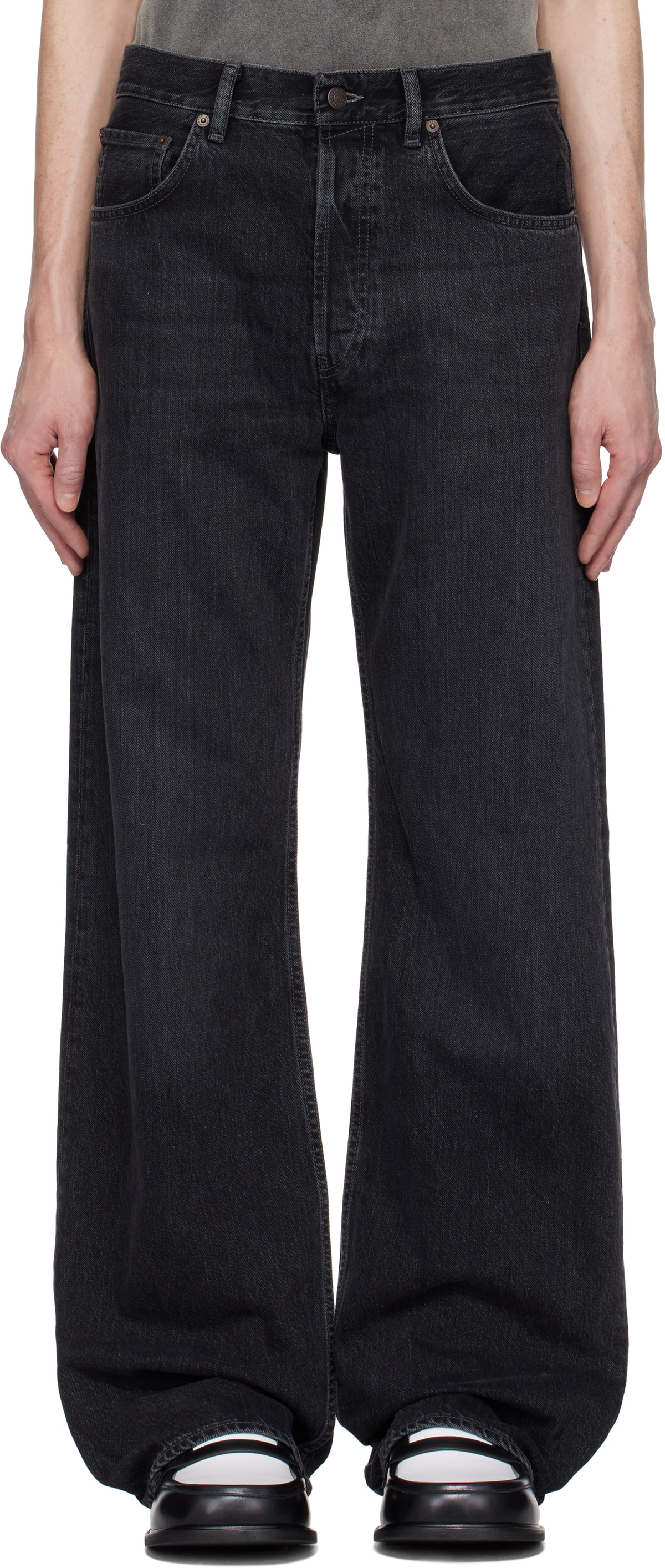 Acne Studios Black Loose Fit 2021M Jeans