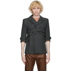 Marc Jacobs Brown and Grey The Shrunken Boys Jacket