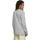 Thom Browne Grey Side Slit Relaxed Fit Long Sleeve T-Shirt