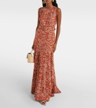 Diane von Furstenberg Elliot jacquard maxi dress