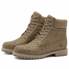 Timberland Men's 6 Inch Woven Lace Boot in Olive Full Grain