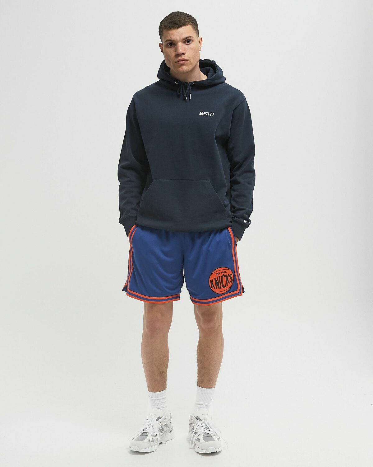 Mitchell & Ness NBA OVERTIME WIN MESH SHORTS VINTAGE LOGO NEW YORK KNICKS Blue Mens Sport & Team Short