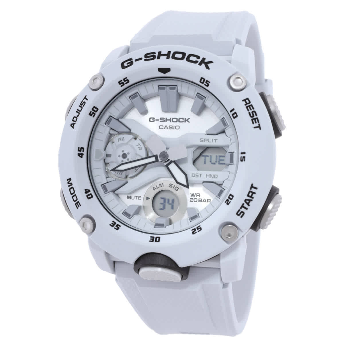 Casio G-Shock Alarm World Time Quartz Mens Watch GA-2000S-7ADR