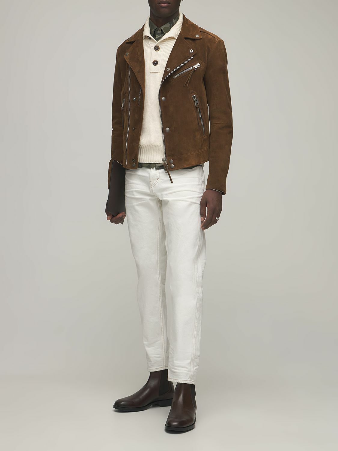 TOM FORD Buttery Suede Biker Jacket TOM FORD