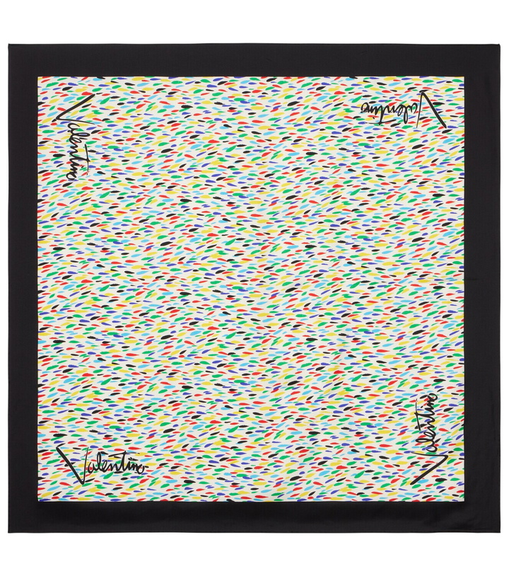 Photo: Valentino Printed silk twill scarf