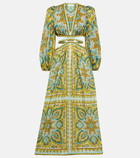 Zimmermann Halcyon cutout paisley midi dress