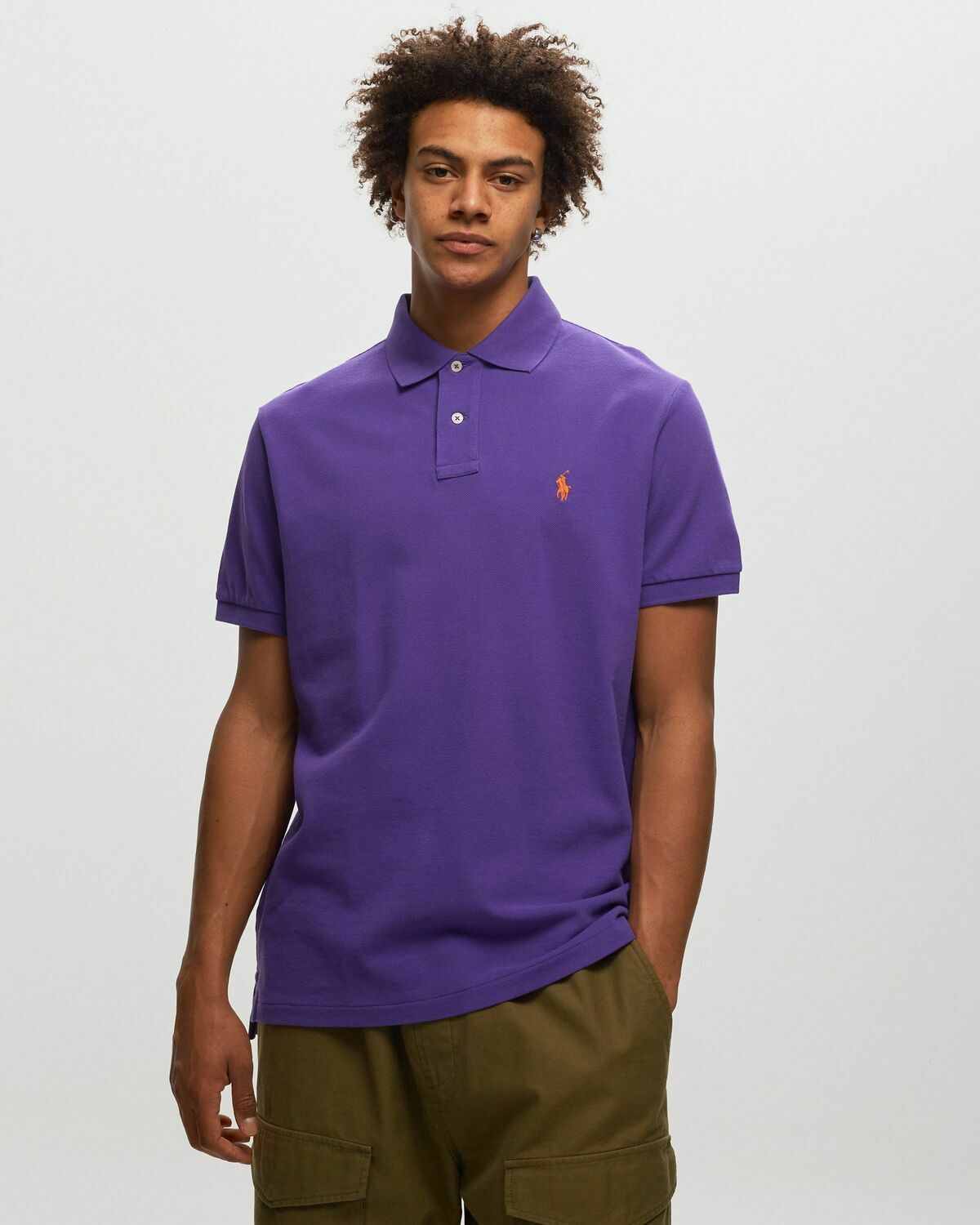 Polo Ralph Lauren S/S Knit Purple Polos Polo Ralph Lauren