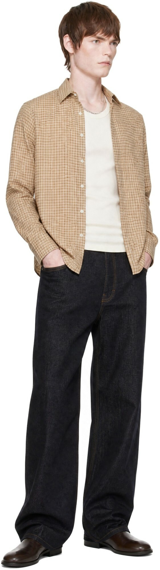 Carter Young Tan Business Shirt