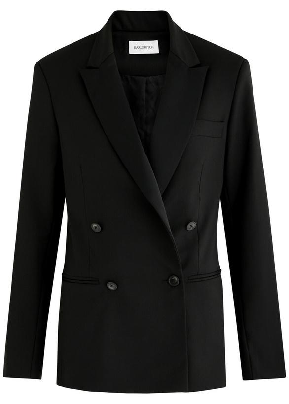Photo: 16 Arlington Bris Crystal-embellished Woven Blazer Black