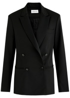 16 Arlington Bris Crystal-embellished Woven Blazer Black