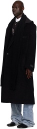 MM6 Maison Margiela Black Tailored Coat