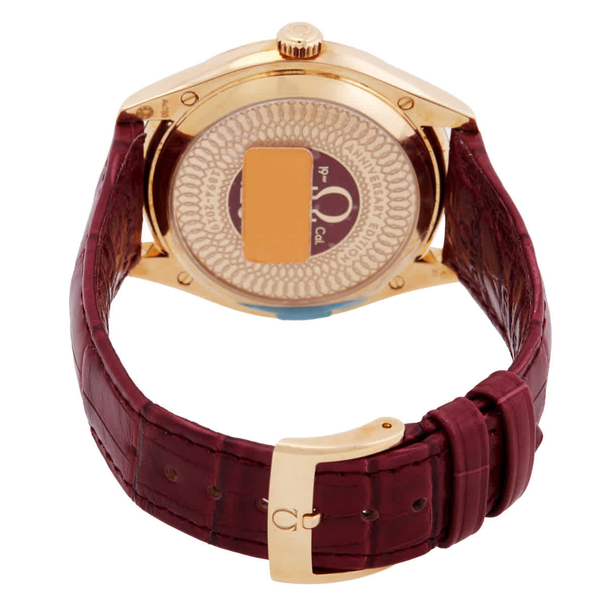 Omega 125th Anniversary Edition De Ville Tresor Automatic Red Dial Watch 435.53.40.21.11.001