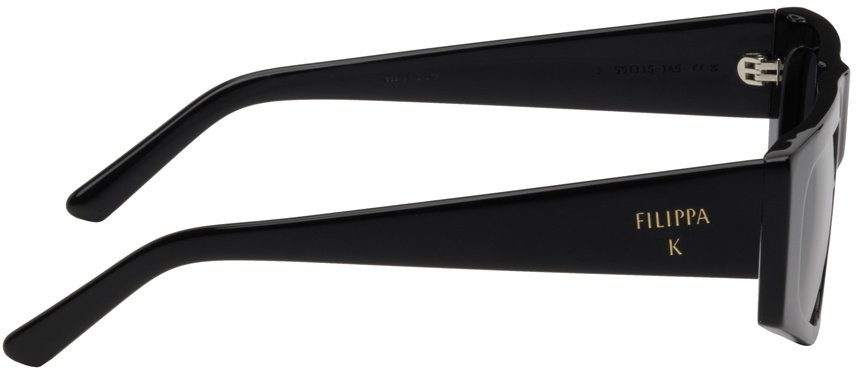 Filippa K Black Angled Sunglasses