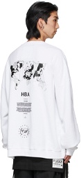 Hood by Air White Graphic 'International' Sweatshirt