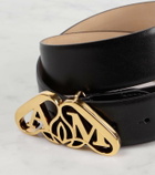 Alexander McQueen Monogram leather belt
