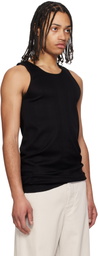 RAINMAKER KYOTO Black Random Rib Tank Top
