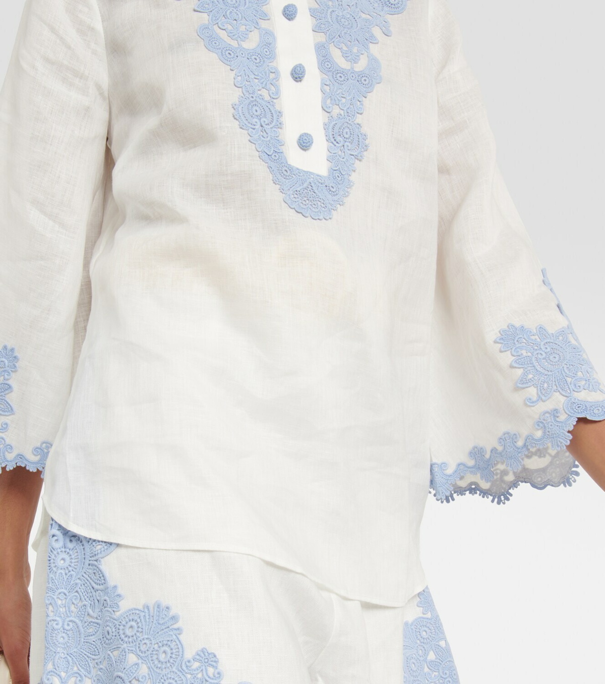 Zimmermann Embroidered linen blouse Zimmermann