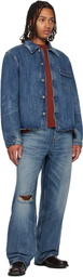 OUR LEGACY Blue Cut Rebirth Denim Jacket