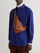 Loewe - Anton Logo-Debossed Full-Grain Leather Sling Backpack