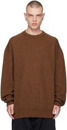 Hed Mayner Brown Twisted Sweater